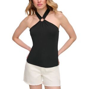 Women's Sleeveless Crossover Halter Top